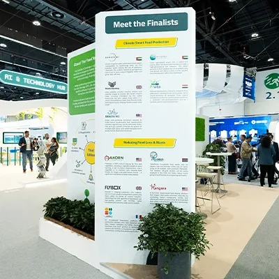 Evolution Scenic sustainable scenic construction for FoodTech Challenge 2023 at ADNEC