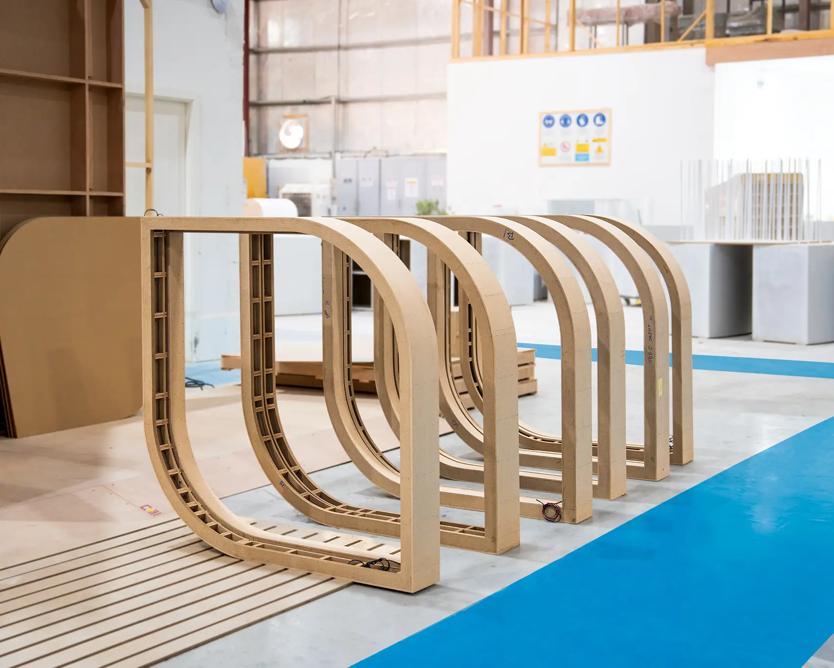 Evolution Scenic prototype approved before repeated CNC component production.
