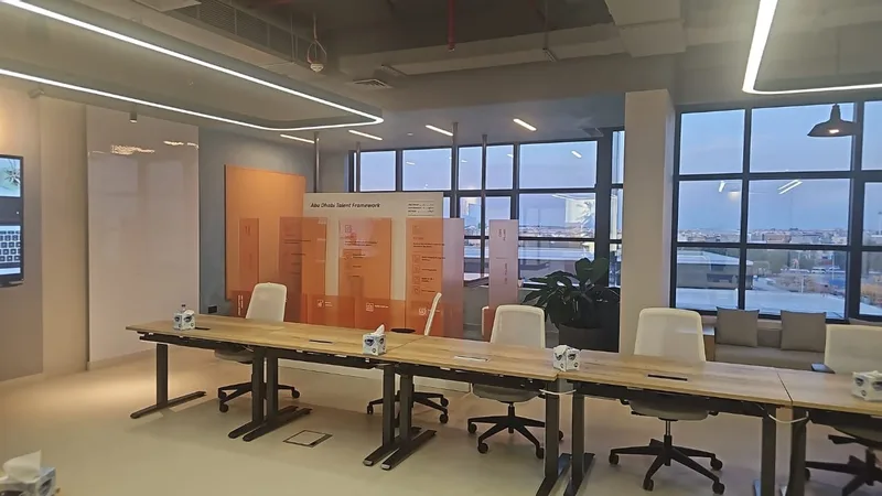 Evolution Scenic freestanding branded workshop display integrated within the ADEO retreat interior.