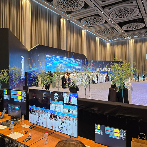ADNOC AI Pledge Event Scenic Fabrication at the ADNOC Energy Center