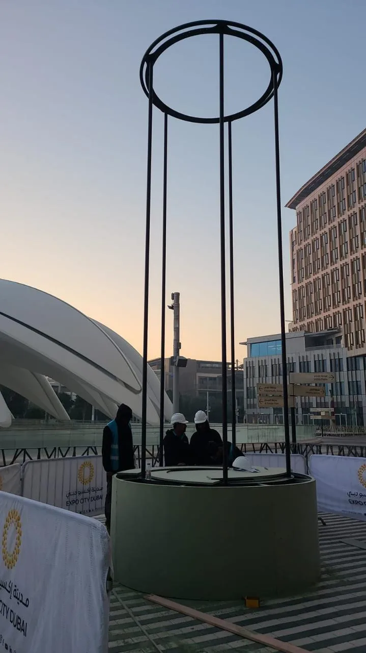 Installing afterlife structure at expo city dubai