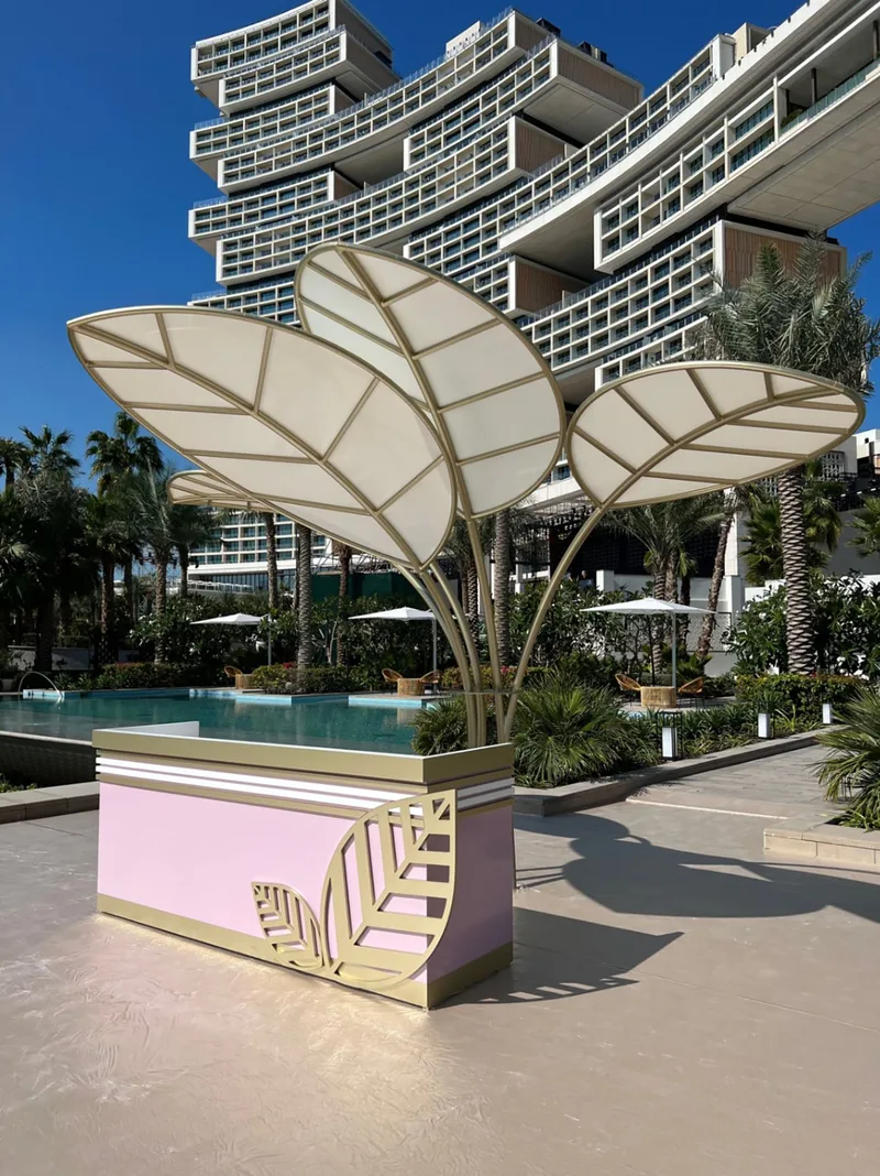 Evolution Scenic custom display plinths positioned within the Atlantis Royal Grand Reveal.