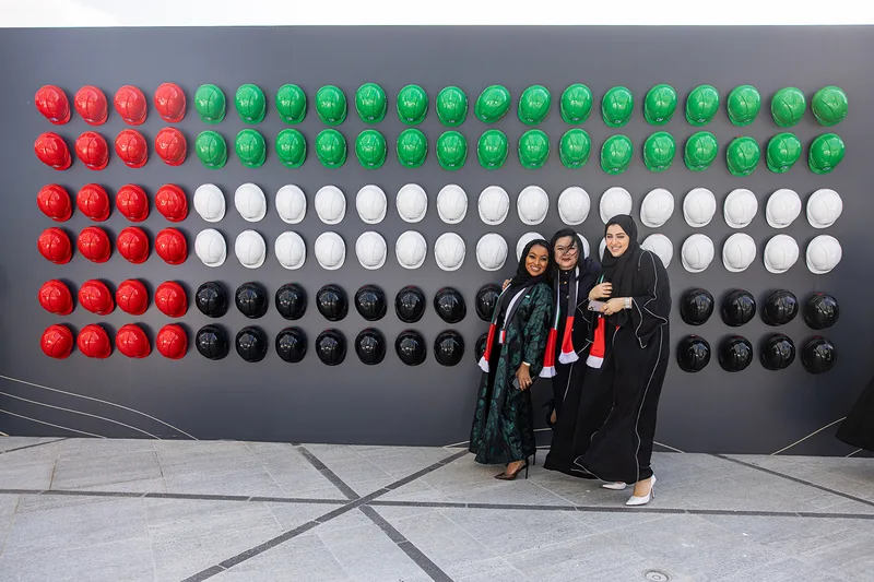 Scenic backdrops and branded elements fabricated for the ADNOC Jubilee Festival.
