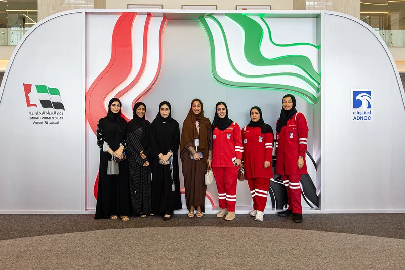 Evolution Scenic feature wall created for the Emirati Women’s Day programme.