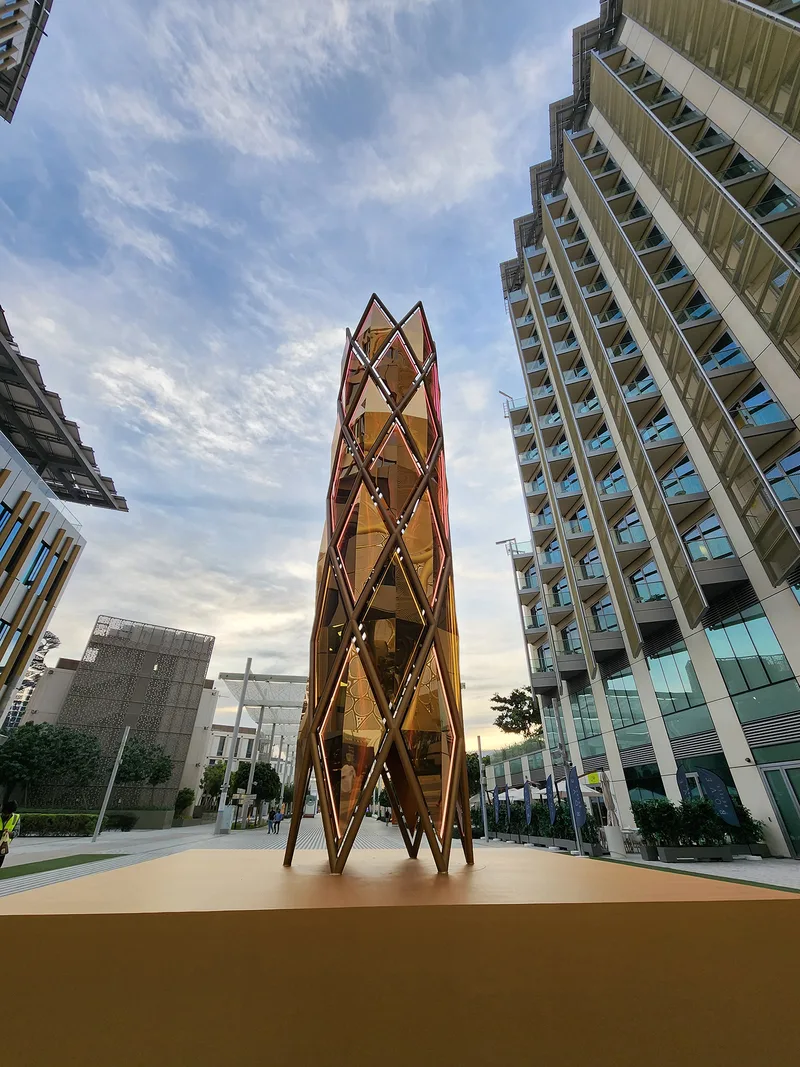 Minaret Structure in front of the the Al Wasl Dome