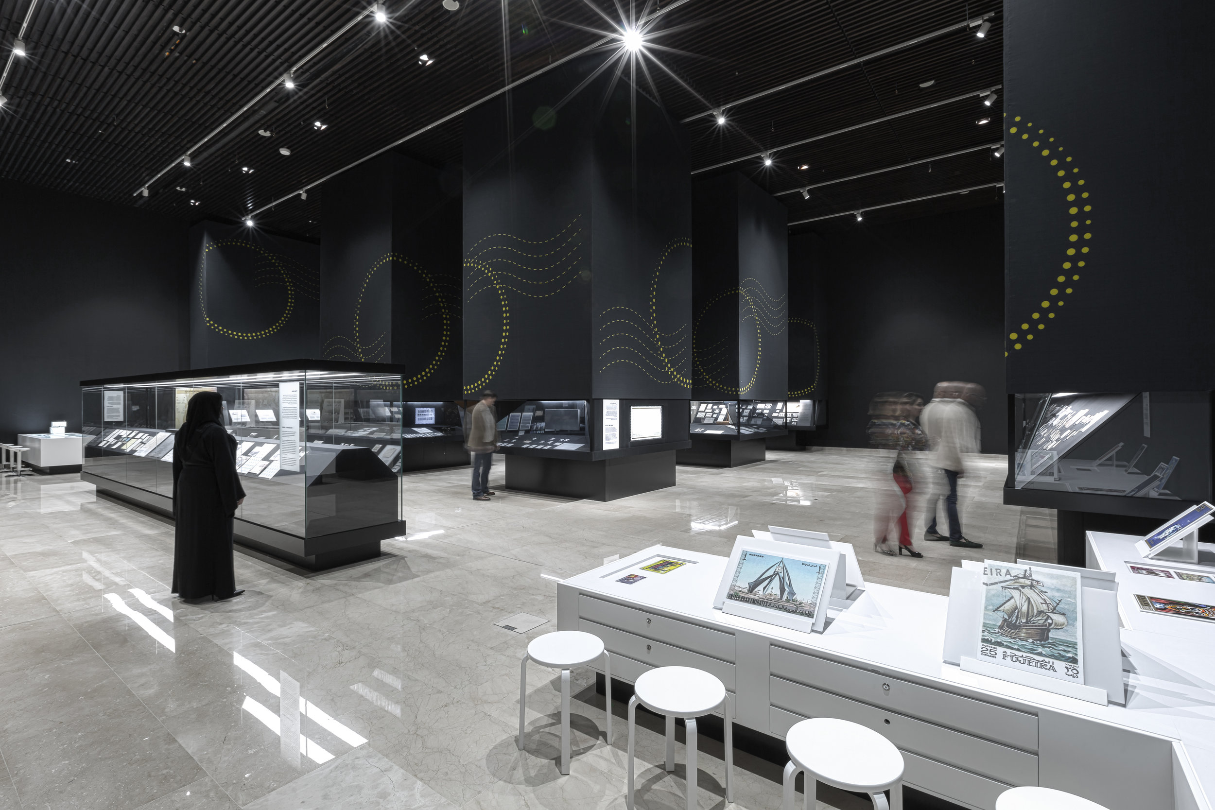 Evolution Scenic fabricated museum environment with integrated displays, lighting and maintenance-ready scenic construction.
