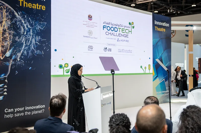 Evolution Scenic sustainable scenic construction for FoodTech Challenge 2023 at ADNEC