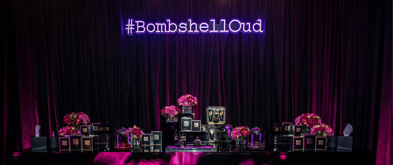 Branded scenic fabrication and digital display elements delivered for the Victoria’s Secret Dubai launch.