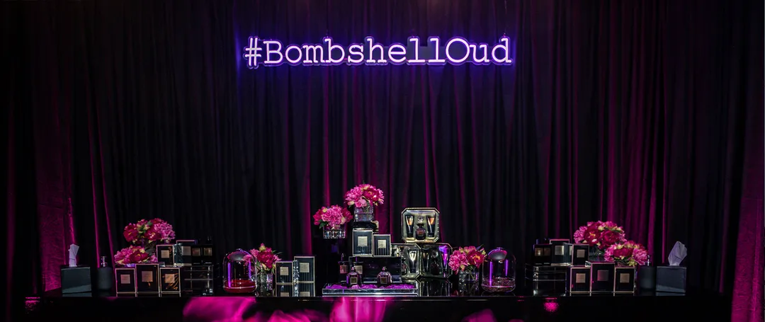 Branded scenic fabrication and digital display elements delivered for the Victoria’s Secret Dubai launch.