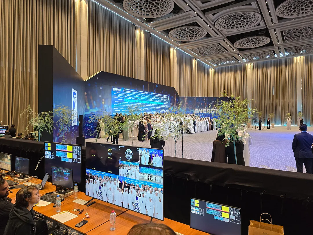 Forex display surrounds creating clean finished interfaces between scenery and digital technology