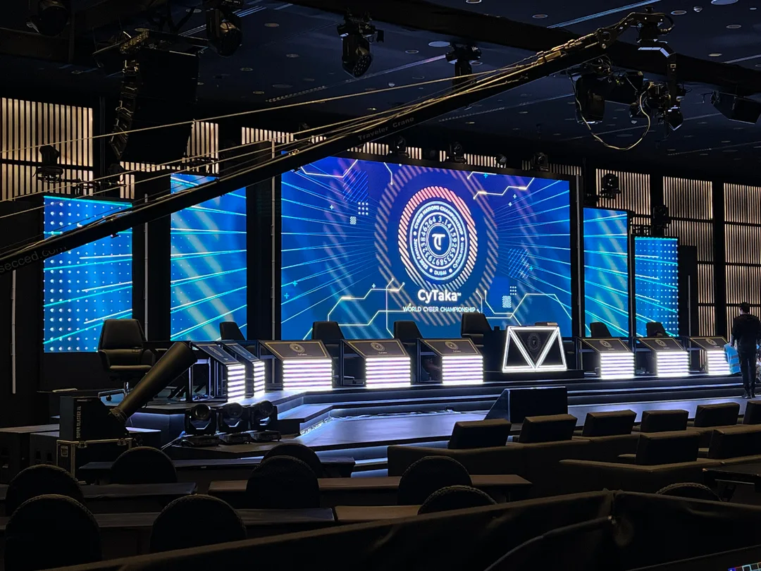 Evolution Scenic modular broadcast stage arranged for rapid installation, removal and technical reconfiguration.