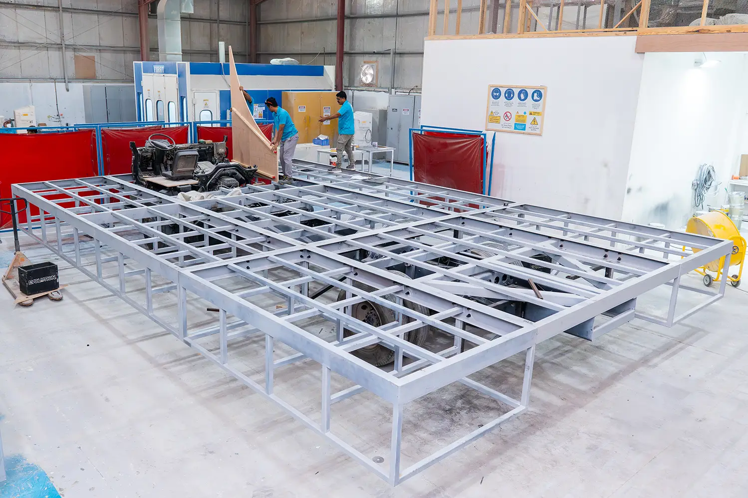 Evolution Scenic steel modules trial assembled to evaluate structural behaviour during different construction stages
