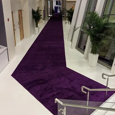 Evolution Scenic provided carpets for walkways