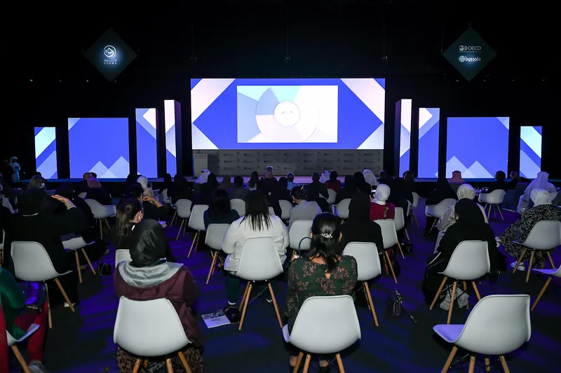 Evolution Scenic metal-framed stage surrounds with technical LED screen integration.