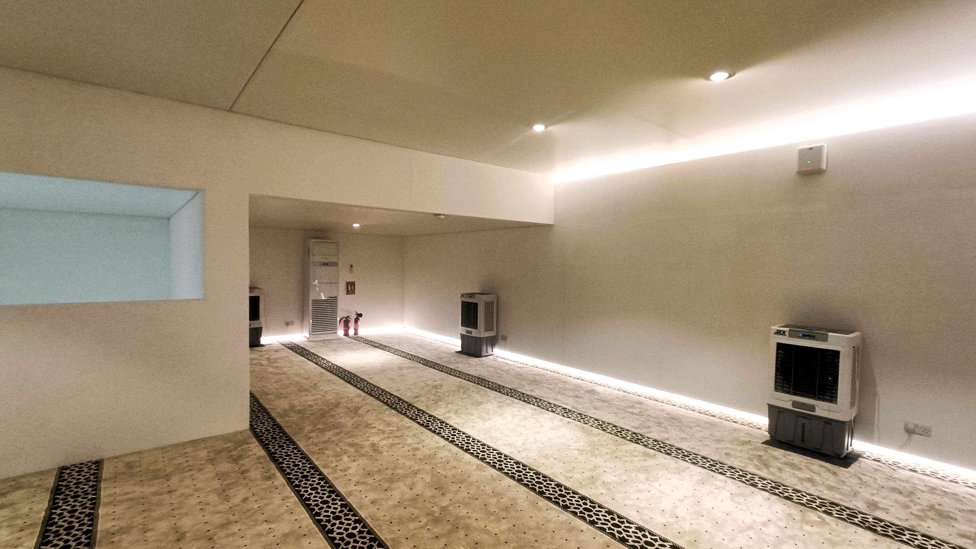 Completed Expo Mosque combining structural fabrication, scenic construction and building services. 