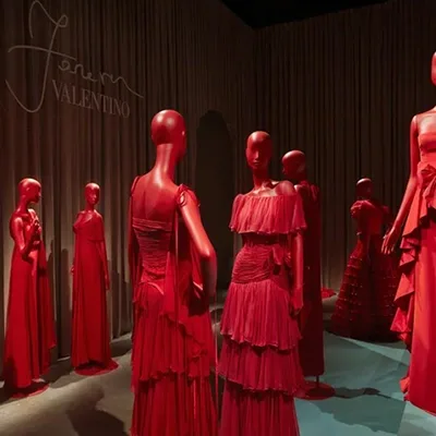 Scenic fabrication and installation completed for the Forever Valentino Exhibition in Doha.