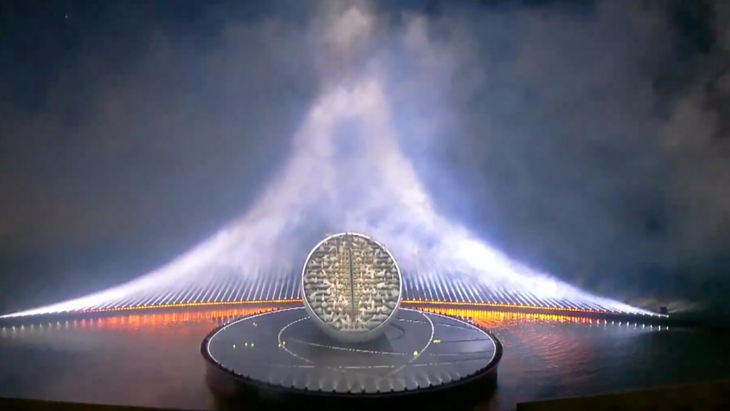 Evolution Scenic custom scenic engineering for the UAE Golden Jubilee celebration.