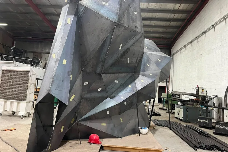Evolution Scenic modular components prepared for transport with protected edges and connections