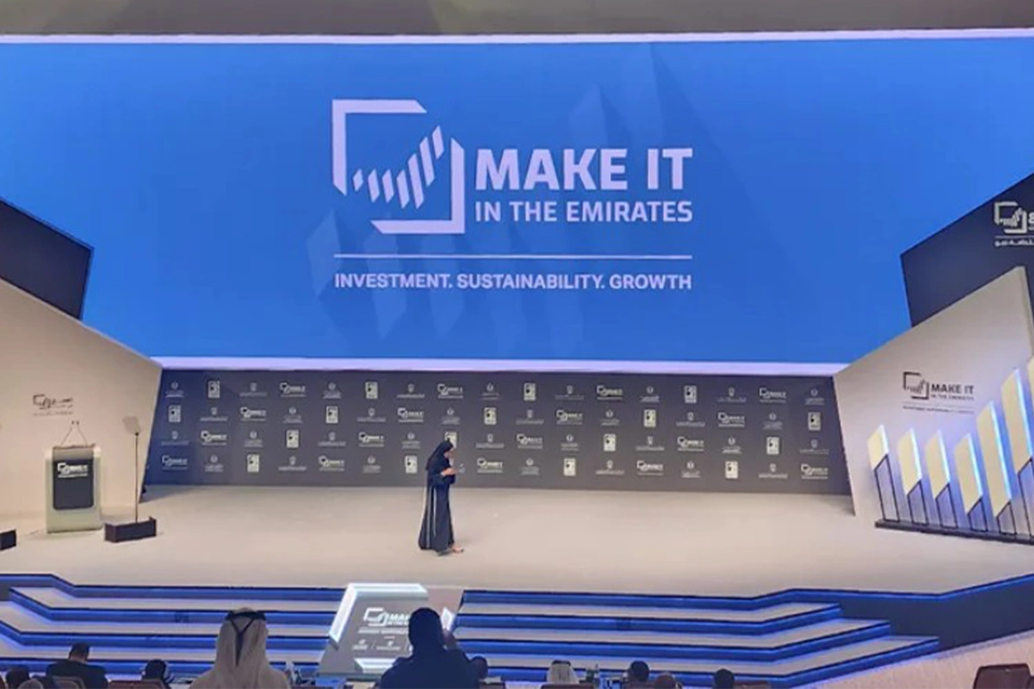 Evolution Scenic main stage and integrated scenic architecture for Make it in the Emirates Abu Dhabi.