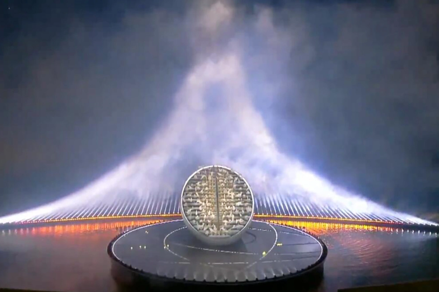 Evolution Scenic custom scenic engineering for the UAE Golden Jubilee celebration.