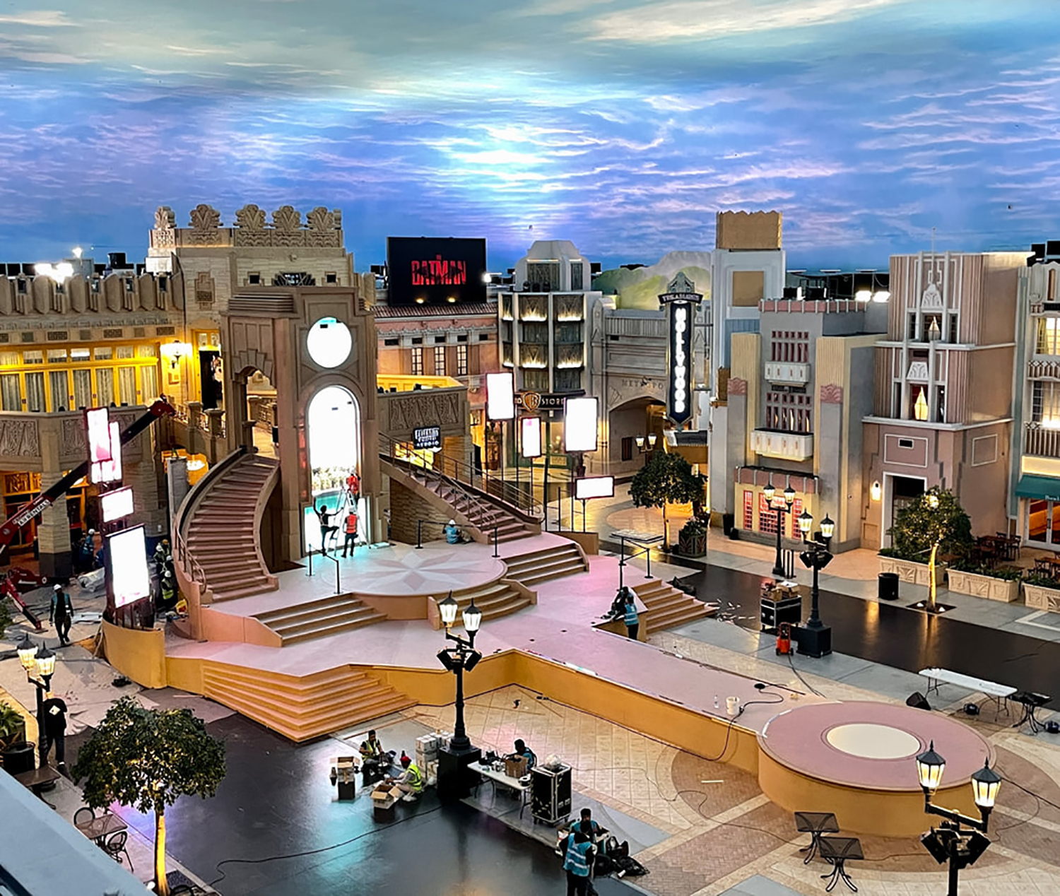 Engineered scenic stage integrating structural fabrication, movement, screens and performer access.