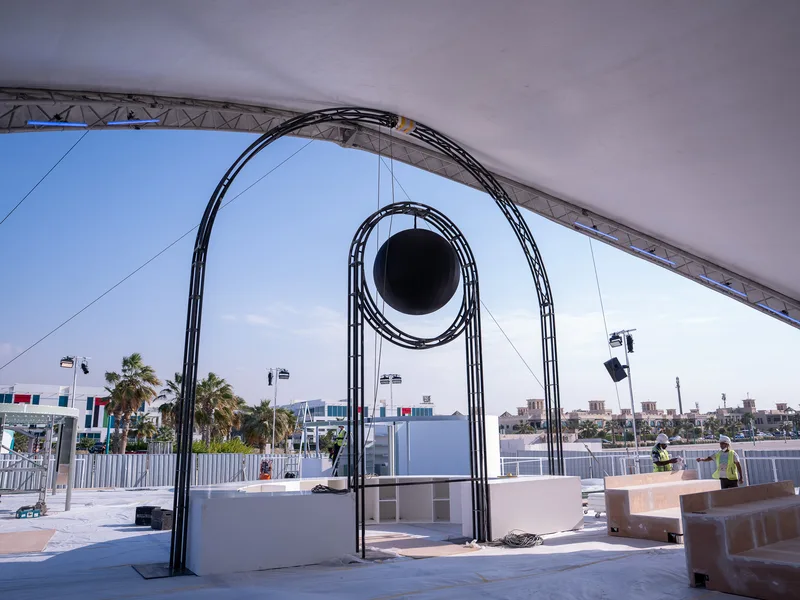 Technical equipment installed within an Evolution Scenic pre-engineered fabricated framework