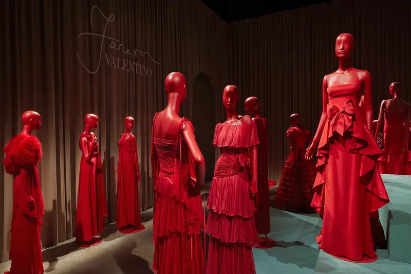 Scenic fabrication and installation completed for the Forever Valentino Exhibition in Doha.