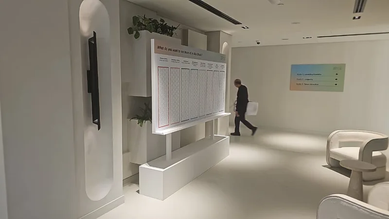 Evolution Scenic voting wall fabricated with MDF cladding and printed vinyl graphics.
