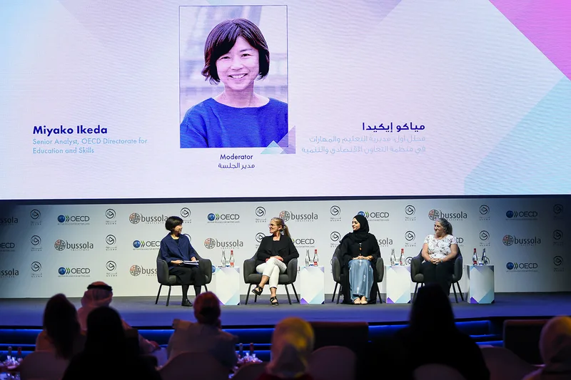 Evolution Scenic unified the Qudwa–PISA stage, Media Hub, partitions and branded features at Expo 2020 Dubai.