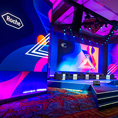 Roche Conference Scenic Fabrication and Gala Environment in Dubai