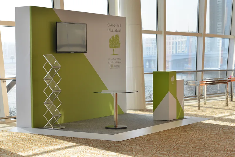 Scenic information counter integrating monitor equipment supplied by Evolution Technical.