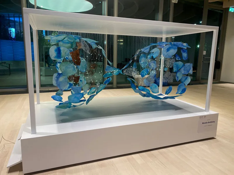 Evolution Scenic precision-fabricated MDF interior components installed within the Dubai exhibition pavilion.