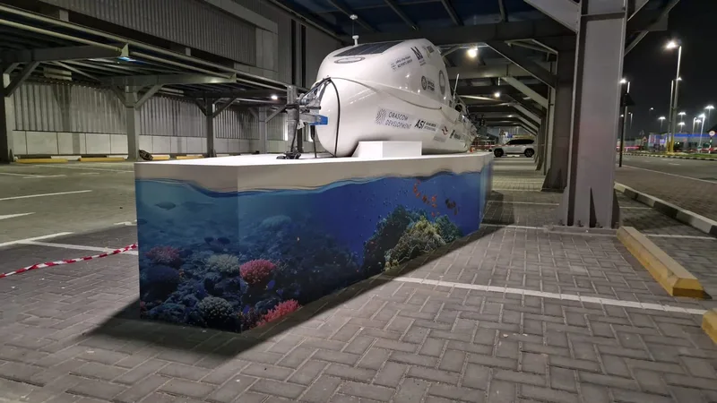 On-site fabricated boat surround with MDF cladding and full vinyl graphic finish.