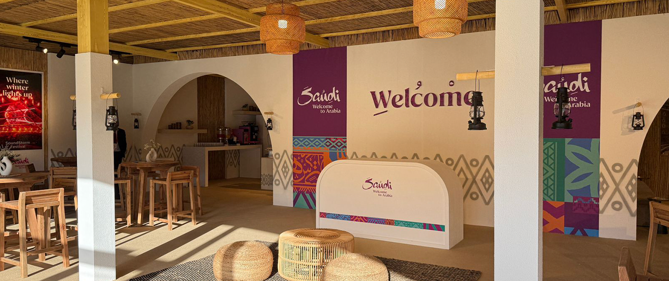Visit Saudi Tent Scenic Fabrication for Rugby 7s Dubai 2024