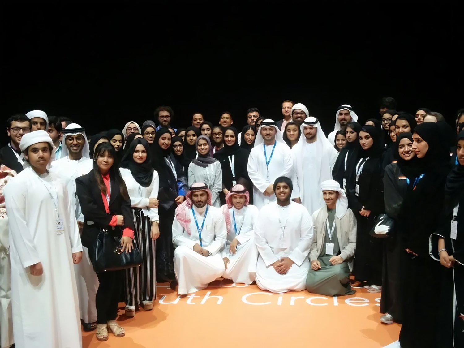 Custom circular scenic environment completed for Youth Circle Abu Dhabi 2018.